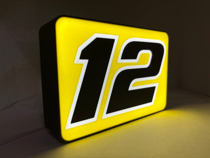 Ryan Blaney #12 Inspired Light Box