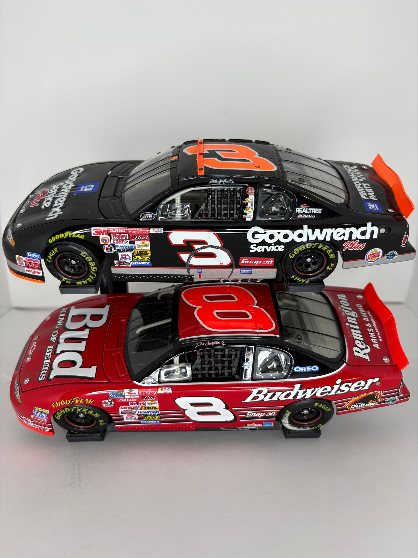 Side Facing Slanted Two Tier 1/24 NASCAR Diecast Stand/Display