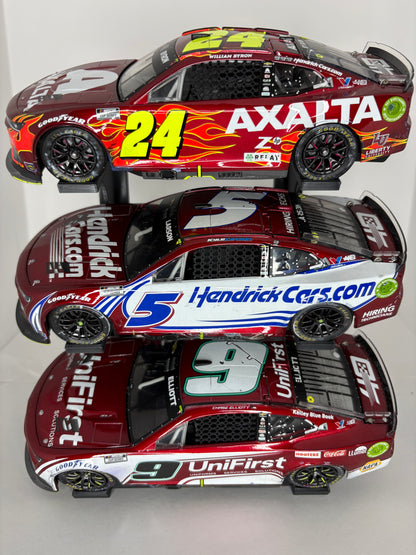 Side Facing Slanted Three Tier 1/24 NASCAR Diecast Stand/Display