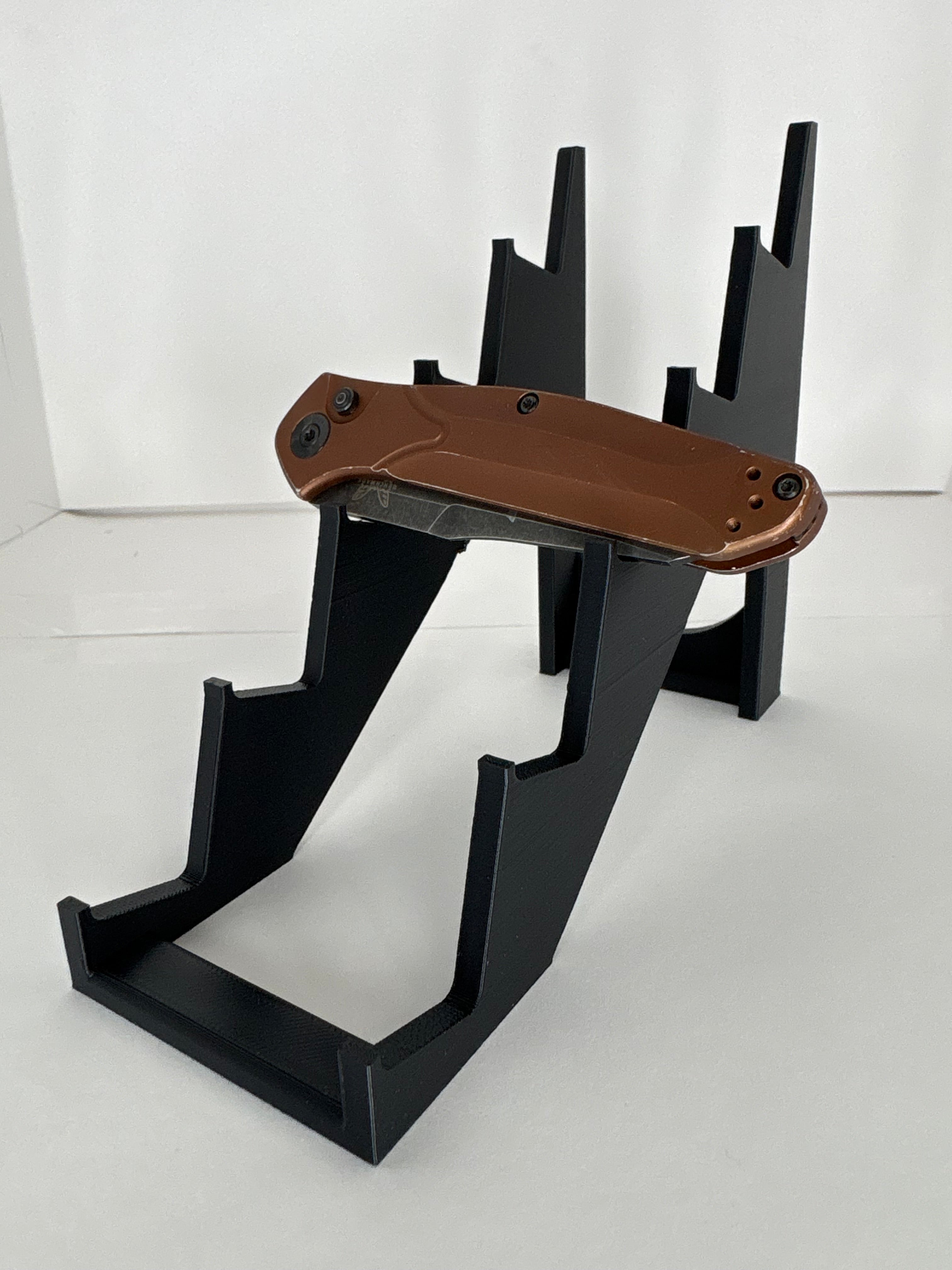 5 Tier Stepped Knife Display Stand