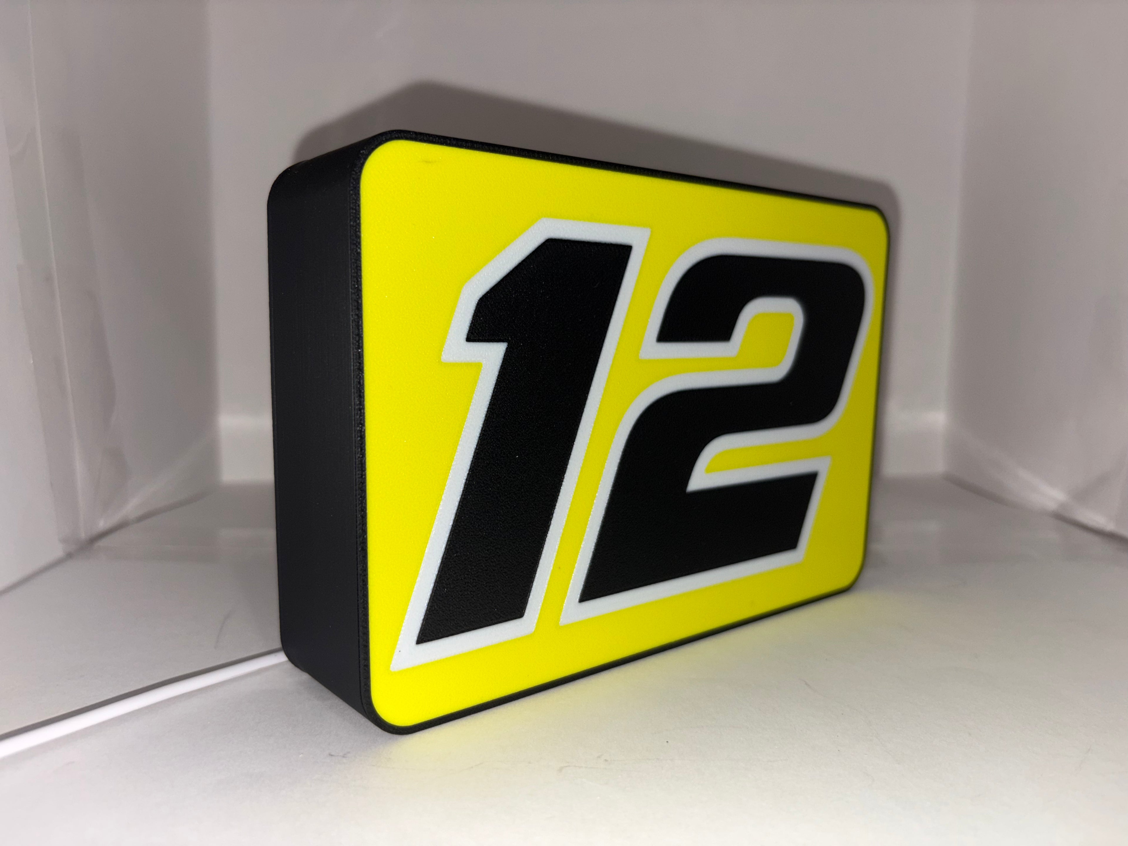 Ryan Blaney #12 Inspired Light Box